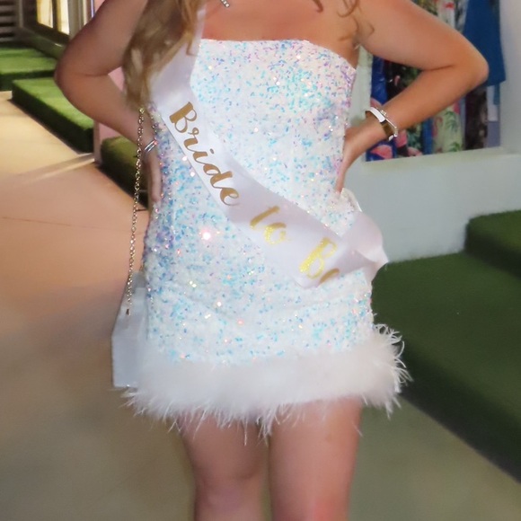 12th Tribe Sequin Mini Bachelorette Dress - Picture 1 of 3